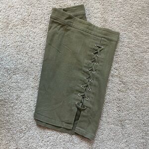 Charlotte Russe Lace-Up Skirt